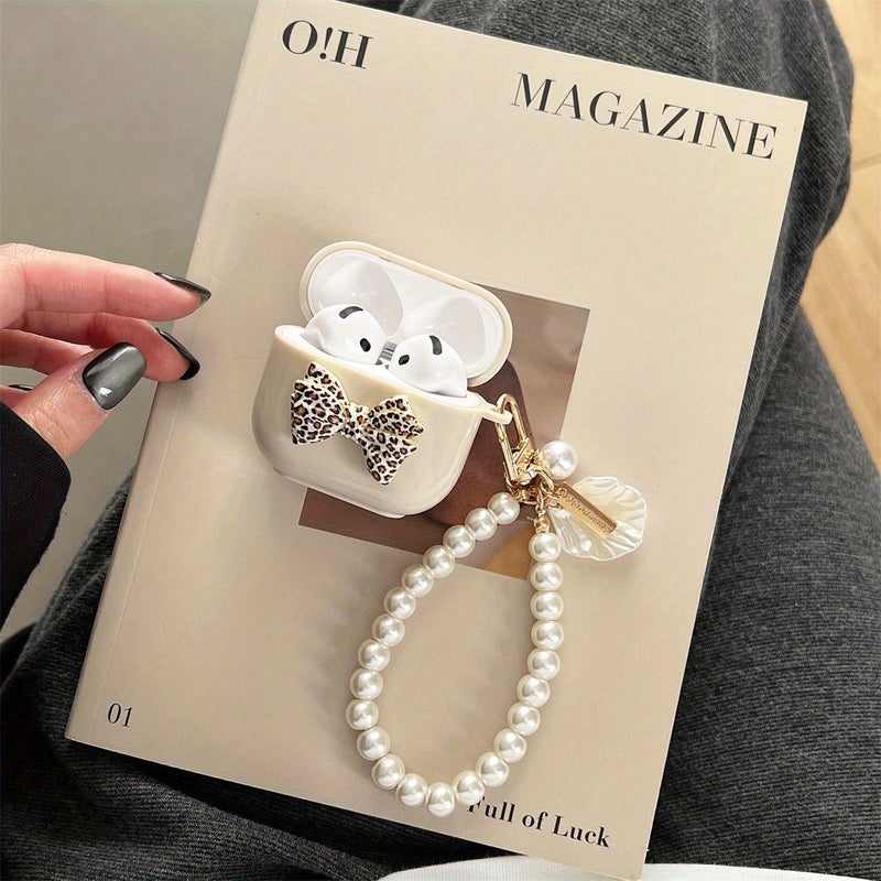 White Handmade Butterfly Bow Headphone Case For Airpods 3 Ear Protection Pouch Beautiful Girl Ear Protector - Image 4
