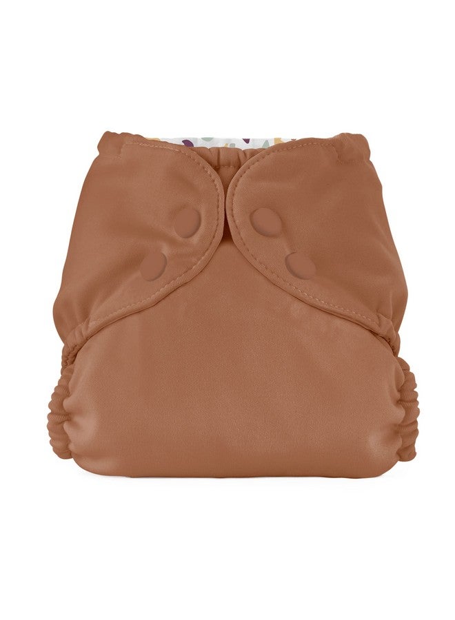Esembly Cloth Diaper Outer, Swim Diaper, Waterproof Cloth Diaper Cover, Leak-Proof And Breathable Layer Over Prefolds, Flats Or Fitteds, Reusable Diaper With Snap Closure - Size 1 (7-17Lbs), Clay - Image 1