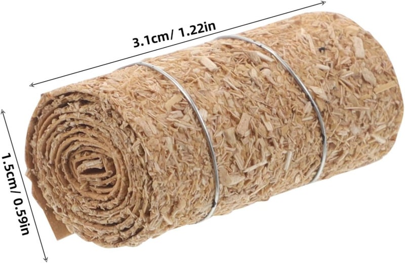 12pcs Mini Hay Bales Decoration Sturdy Realistic Straw Bales for Dollhouse Farm Scene Micro Landscape DIY Autumn Harvest Crafts Light Brown - Image 2
