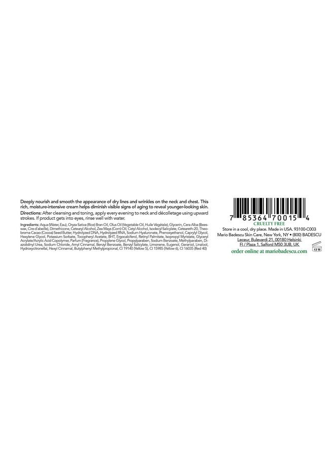 MARIO BADESCU Vitamin A-D-E Neck Cream For All Skin Types |Neck Cream That Firms And Hydrates |Formulated With Rice Bran Oil & Vitamin A And E|1 Ounce - Image 2