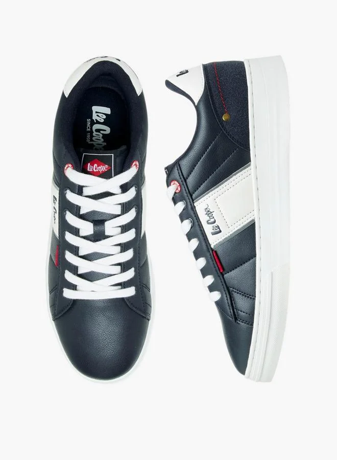 Men's Panelled Lace-Up Sneakers