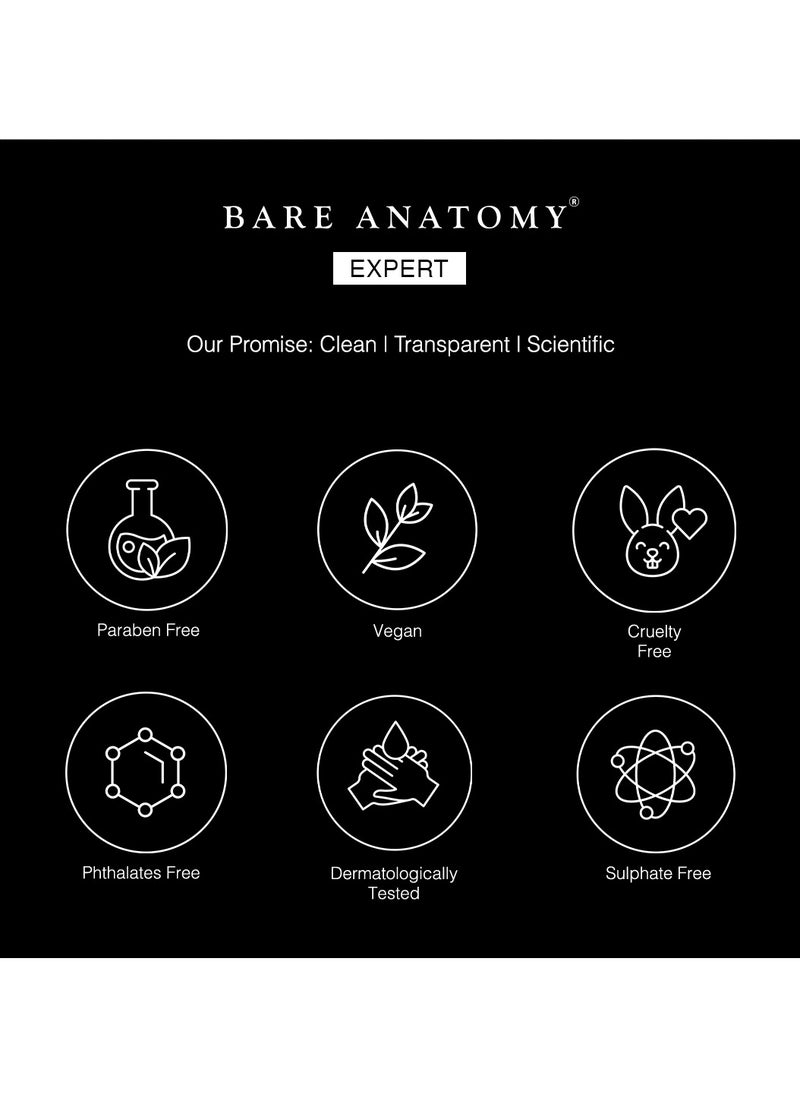 BARE ANATOMY - Bare Anatomy Anti Dandruff Shampoo | Reduces Up to 100% Dandruff and Strengthens Hair | Derma Approved Shampoo with Salicylic Acid & Biotin | Shampoo For All Hair types | For Women And Men | 250ml - Image 1