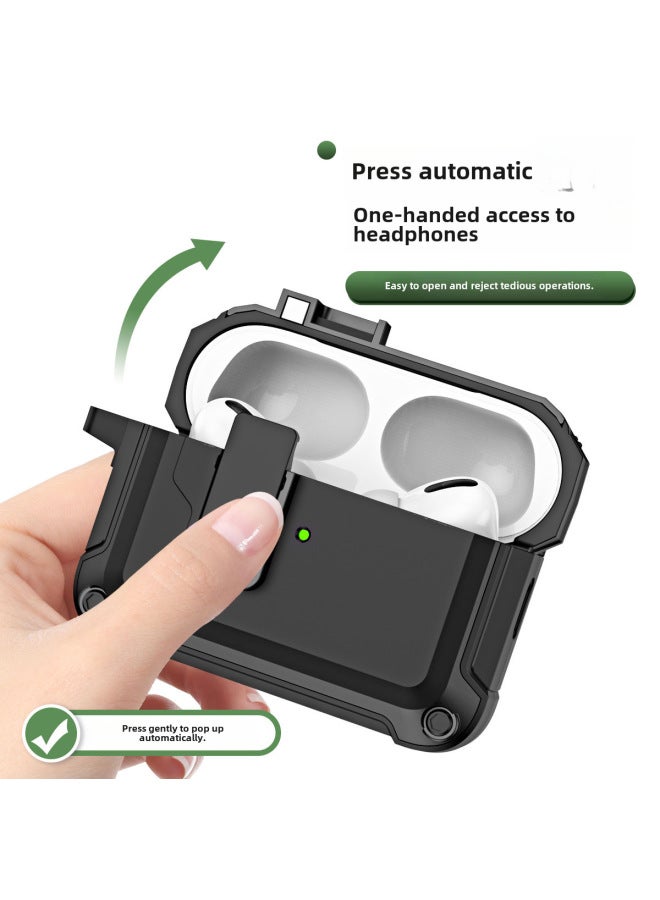 Applicable Airpodspro2 Protective Case Apple Three-generation Switch Elastic Cover Earphone Case Airpods Earphone Protective Case - Image 2