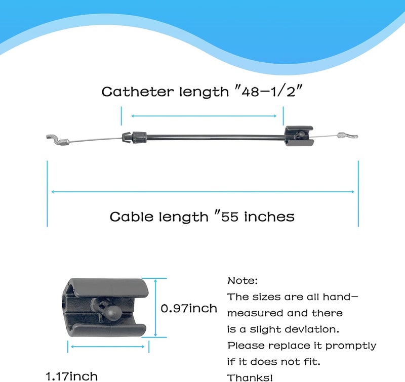 OUSTUE 532427497 Zone Control Cable for Husqvarna LC221 Walk Behind Mower Throttle Control Cable Parts Poulan 197740 532197740 427497 Lawn Mower HU700 HU800 HU725 - Image 2