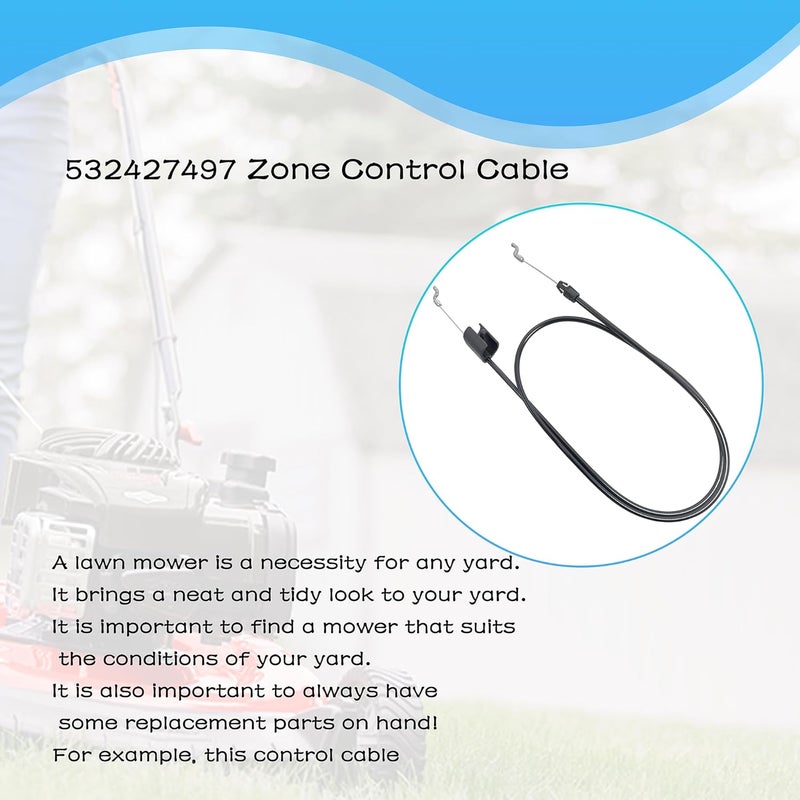 OUSTUE 532427497 Zone Control Cable for Husqvarna LC221 Walk Behind Mower Throttle Control Cable Parts Poulan 197740 532197740 427497 Lawn Mower HU700 HU800 HU725 - Image 5