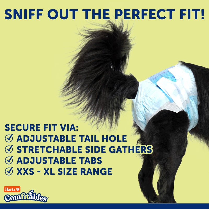 Hartz Comfitables Disposable Dog Diapers, Size XL 5 count, Comfortable & Secure Fit, Easy to Put On, Super Absorbent Male and Female Diaper - Image 5