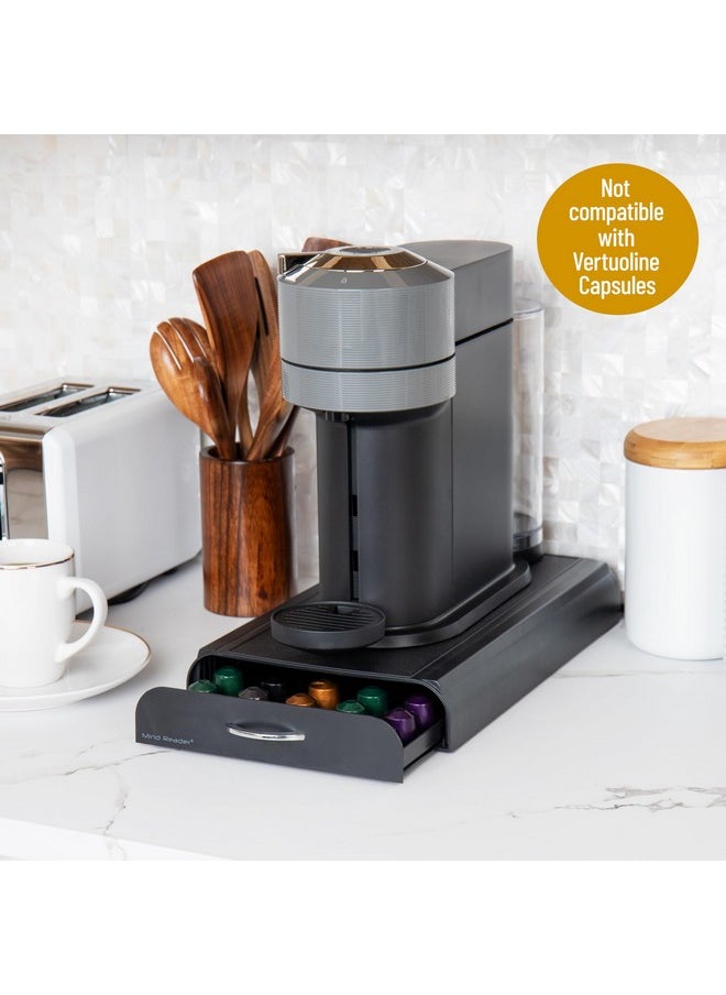 Mind Reader Mind Reader Nespresso Compatible Capsule Drawer Countertop Organizer, Coffee Pod Holder, Storage, 9.21 x 15.94 x 2.36, Black  - Image 2