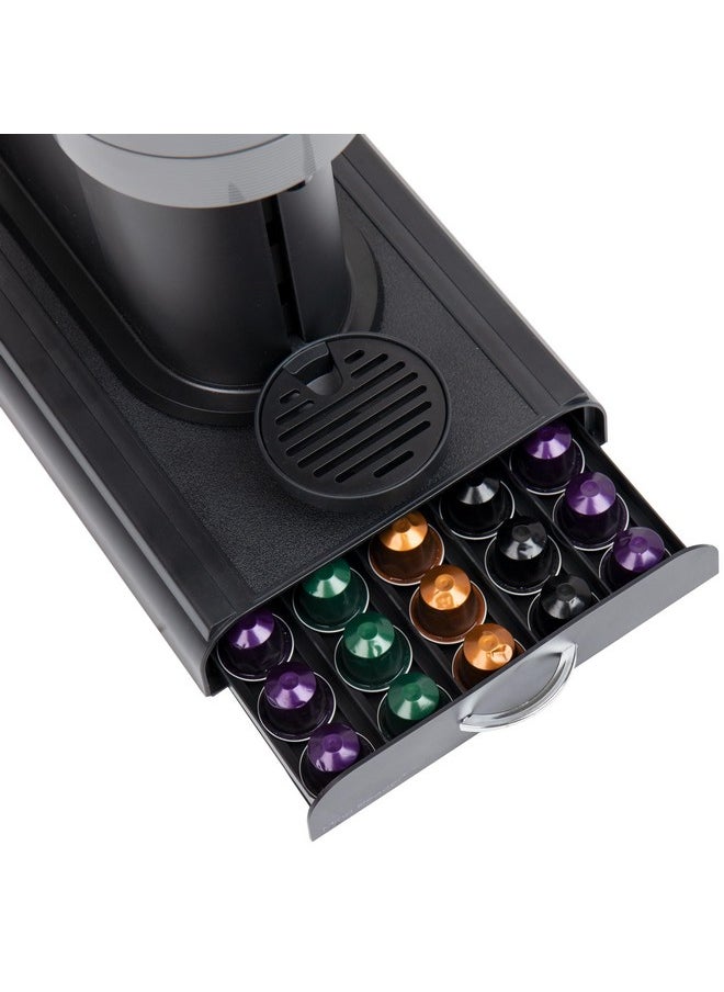 Mind Reader Mind Reader Nespresso Compatible Capsule Drawer Countertop Organizer, Coffee Pod Holder, Storage, 9.21 x 15.94 x 2.36, Black  - Image 4