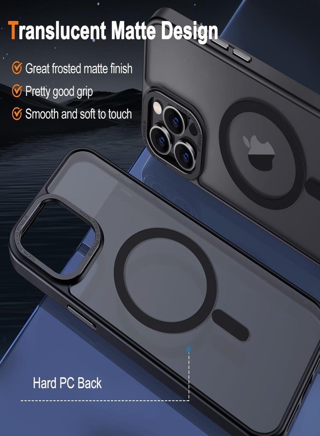 Hython Case for iPhone 15 Pro Max Case Magnetic Translucent Matte Phone Cases 6.7" [Compatible with MagSafe] Thin Slim Fit Shockproof Bumper Hard Protective Cover for Women Men Girls, Frosted Black - Image 3