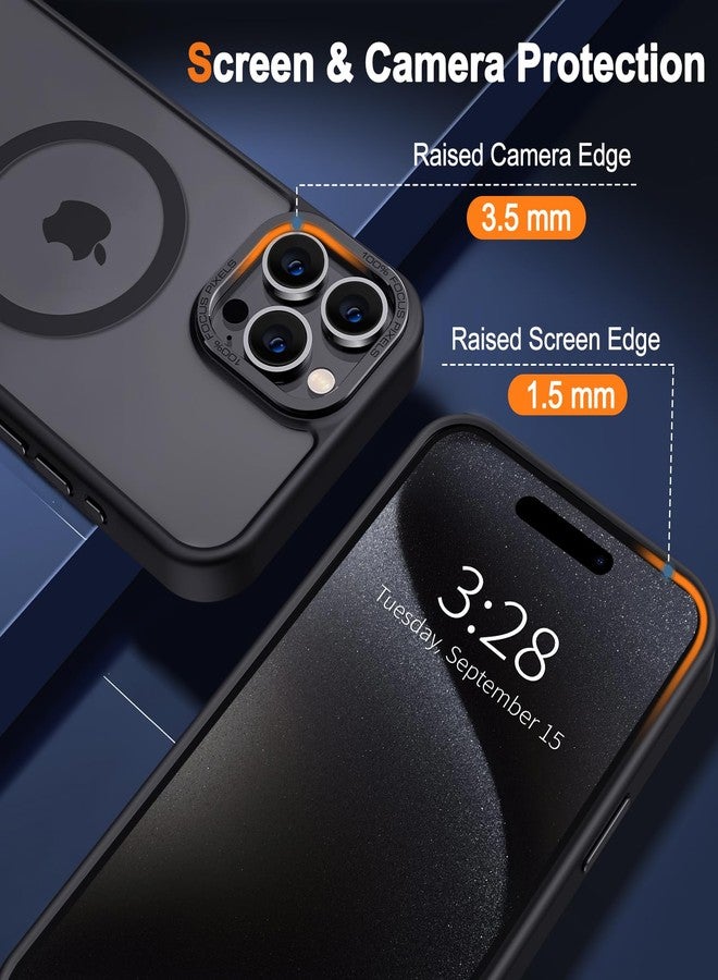 Hython Case for iPhone 15 Pro Max Case Magnetic Translucent Matte Phone Cases 6.7" [Compatible with MagSafe] Thin Slim Fit Shockproof Bumper Hard Protective Cover for Women Men Girls, Frosted Black - Image 5