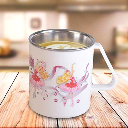 Saura- Milk and Coffee Mug with Steel Inner 330 ml- 1 Piece- White - Image 2