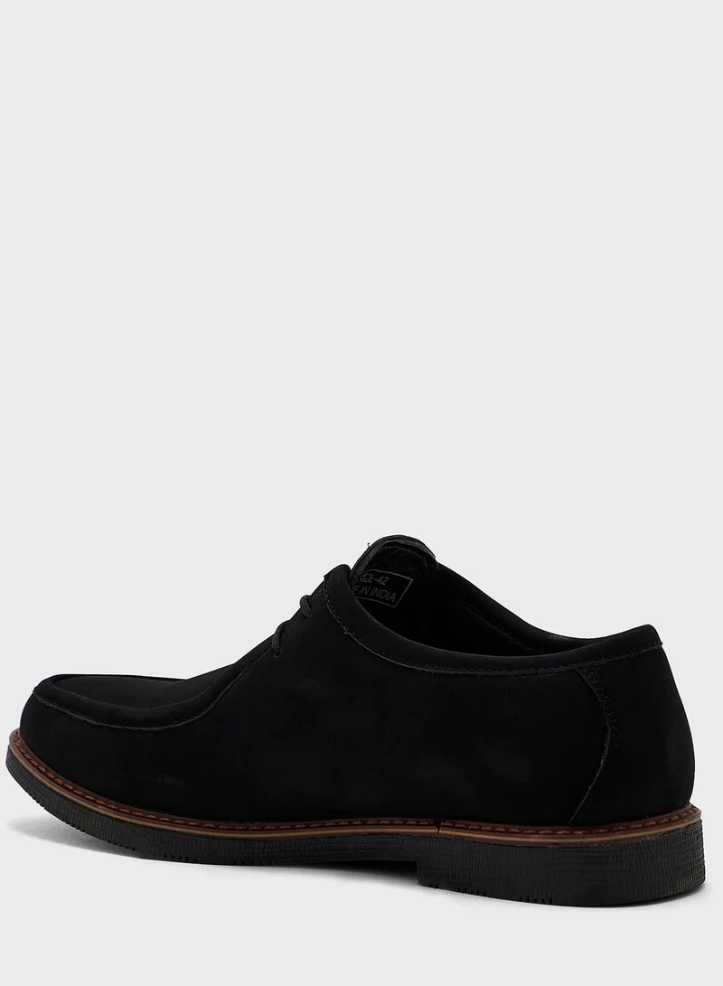 Robert Wood Nubuck Casual Lace Ups