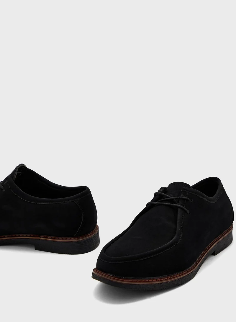 Robert Wood Nubuck Casual Lace Ups