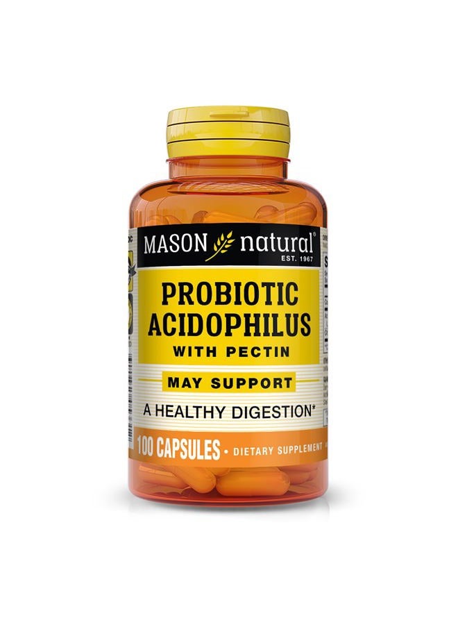 MASON Natural Acidophilus With Pectin Capsules Digestive Aid Ea - Image 1