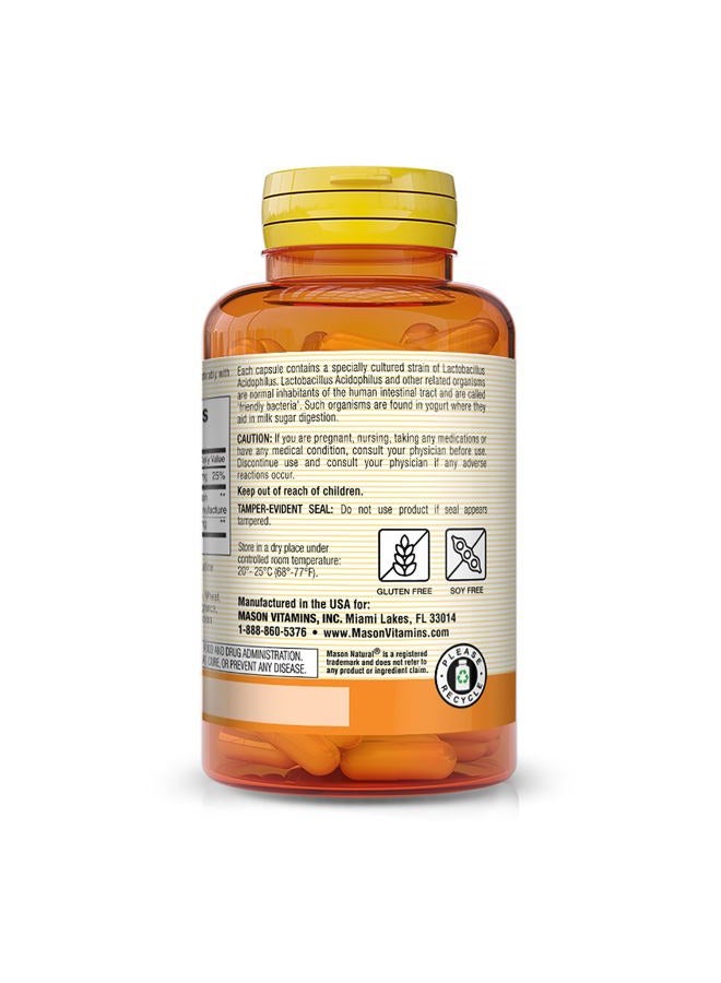 MASON Natural Acidophilus With Pectin Capsules Digestive Aid Ea - Image 3