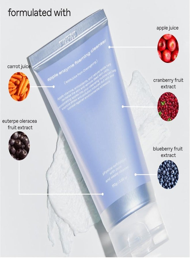 glow apple enzyme foaming cleanser : daily gentle, hydrating foam that exfoliates and cleanses for smooth skin, a scrub cleanser with a squeaky-clean finish, leaving no residue, 3.9 oz - Image 4