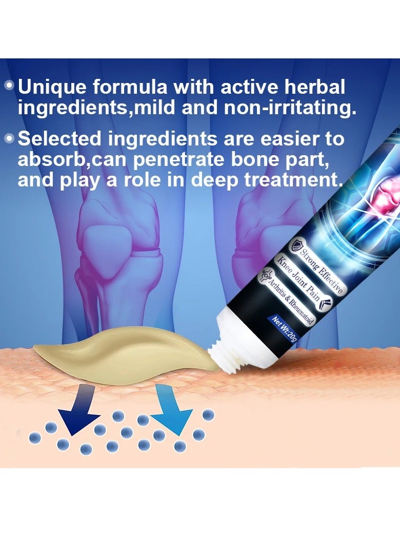 كاني إتش بي كريم تخفيف ألم arthritis، مرهم تخفيف ألم مفصل الركبة، كريم التهاب المفاصل المنخرط العميق لمفاصل الركبة، كريم آمن لتخفيف ألم الرقبة والكتف والظهر لآلام العضلات، الصداع النصفي، والتهاب الفقرات العنقية. - Image 5