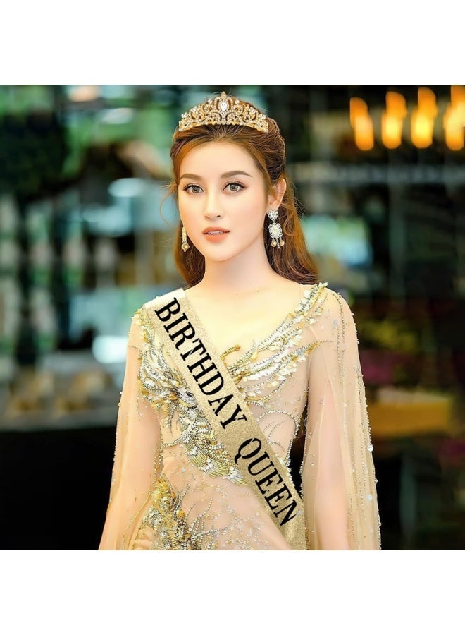 وشاح عيد ميلاد للنساء، وشاح ملكة عيد الميلاد، تاج عيد الميلاد للنساء، تيجان عيد الميلاد للنساء - Image 2