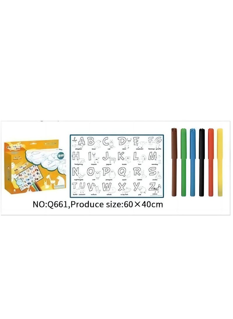Y&D - Children's Colorful Graffiti Painting Cloth Early Education Enlightenment Handmade Creative Cartoon Shaped Kindergarten Toys - Image 1