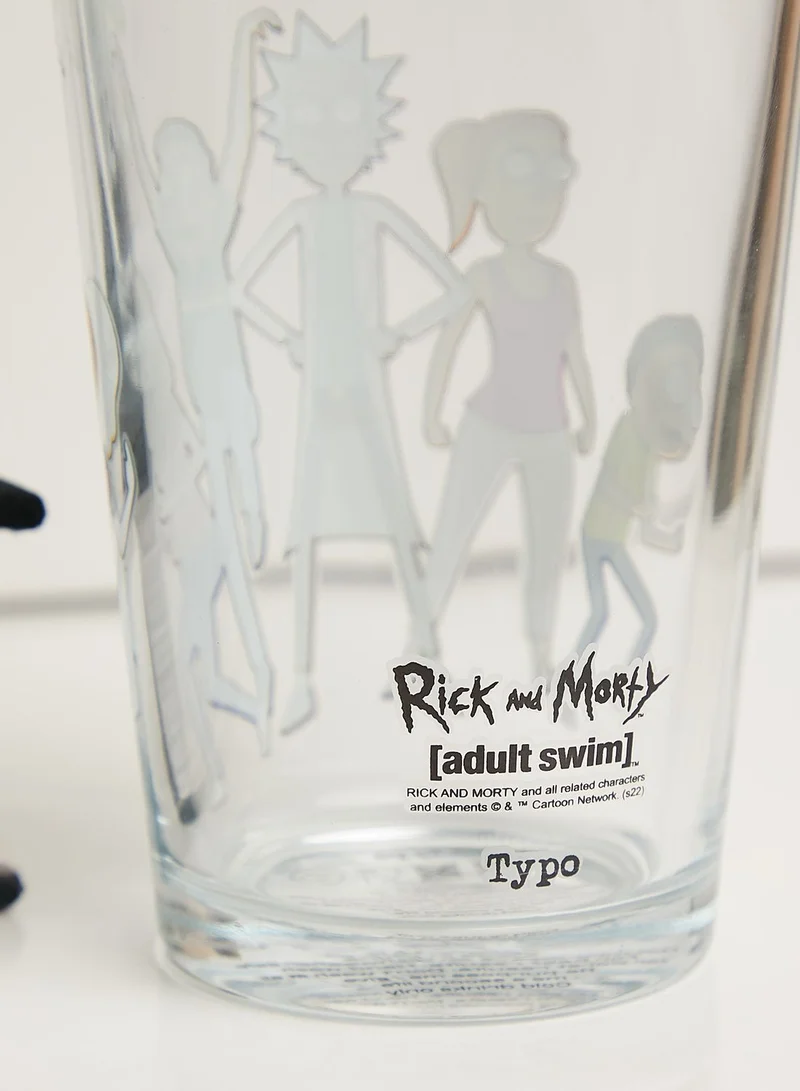 Typo Rick And Morty Set Of 2 Glasses