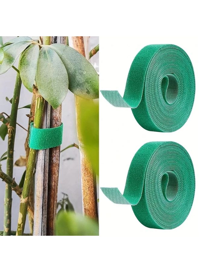 Garden Plant Ties 39.3 Inches Roll Flexible Green Support Straps for Securing Branches Ideal for Garden Plant Care and Organization - Image 1