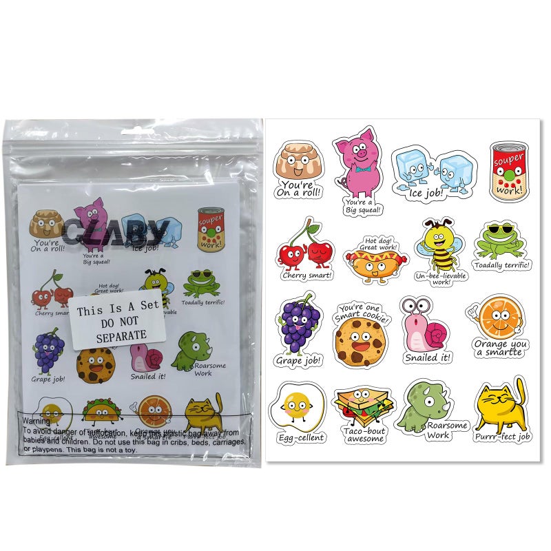 Clabby 400 Pieces Punny Teacher Stickers for Student, Motivational Reward Stickers for Kids Classroom, Teacher Must Haves, Positive Encouragement Sticker, Back to School Supplies Essentials - Image 5