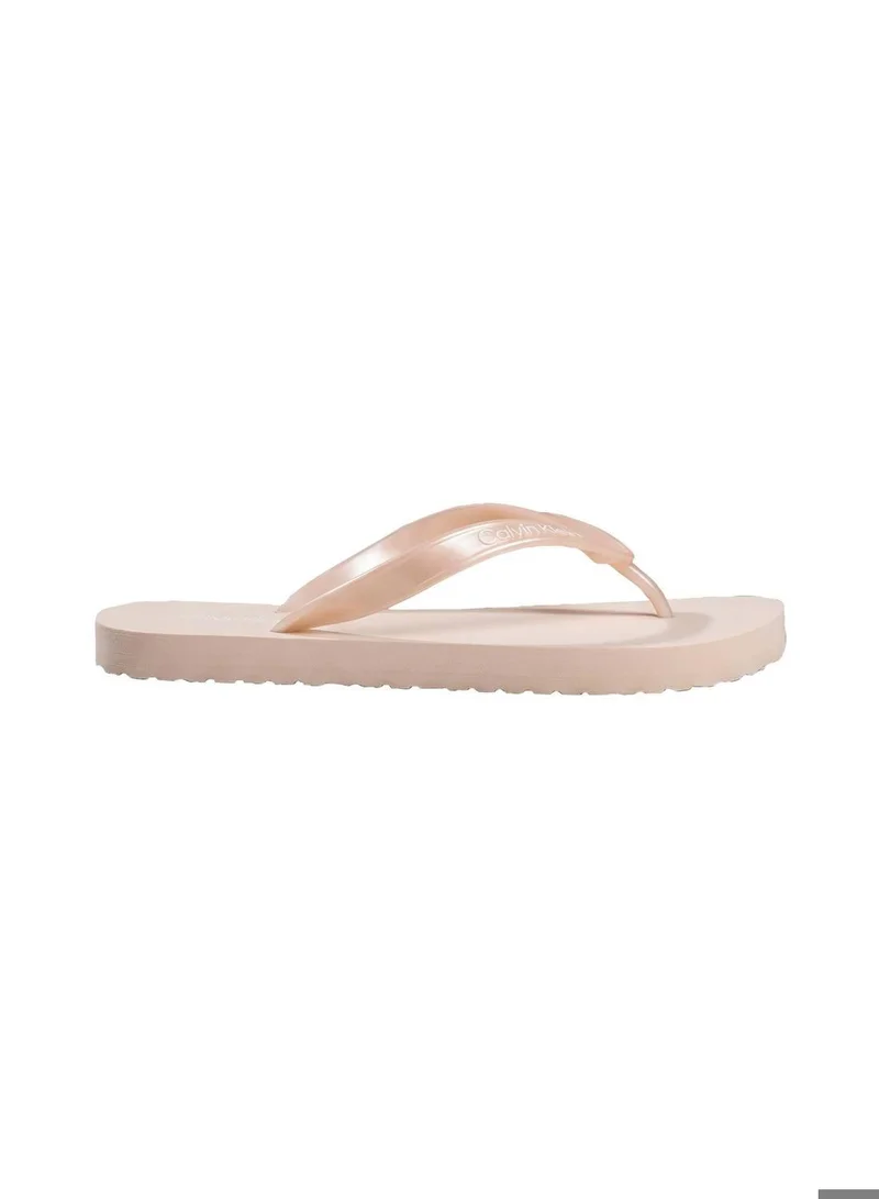 Arwa - Metallic Pearlised Flip Flops