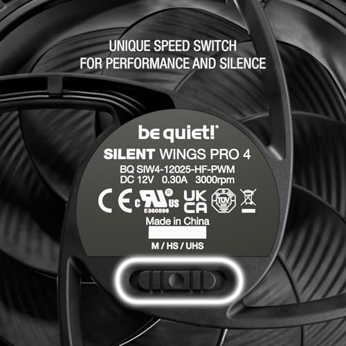 be quiet! Silent Wings Pro 4 120mm PWM 3000 RPM Premium Low Noise Cooling Fan | 4-Pin | BL098 - Image 5