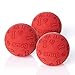 Snug Rubber Dog Balls for Small and Medium Dogs Tennis Ball Size Virtually Indestructible 3 Pack Red - Image 3