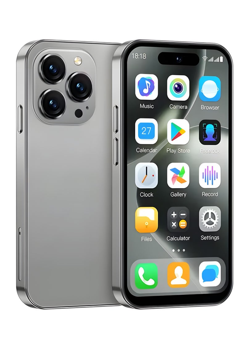 SOYES SOYES S16 pro max (M16 Pro) 3G Mini Smartphone, 4.0" HD Screen, 2GB RAM, 16GB ROM, 5MP Camera, Dual SIM with Face ID, WhatsApp - Grey  - Image 1