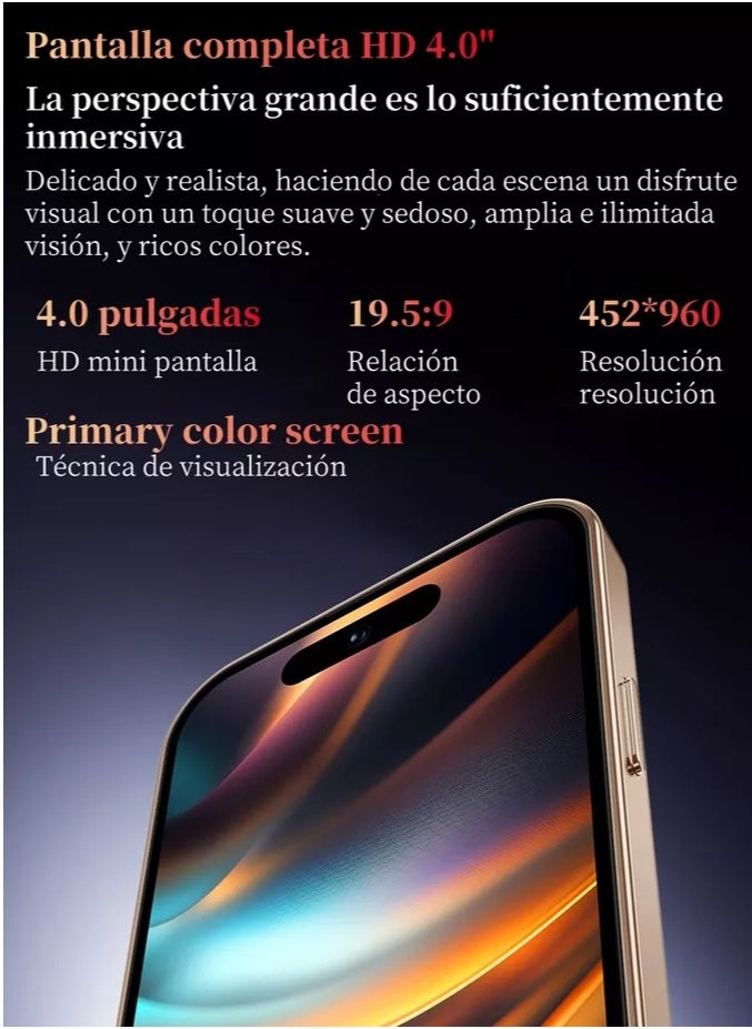 SOYES SOYES S16 pro max (M16 Pro) 3G Mini Smartphone, 4.0" HD Screen, 2GB RAM, 16GB ROM, 5MP Camera, Dual SIM with Face ID, WhatsApp - Grey  - Image 5