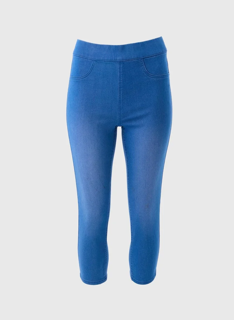 Matalan Blue Denim Rosie Cropped Jeggings