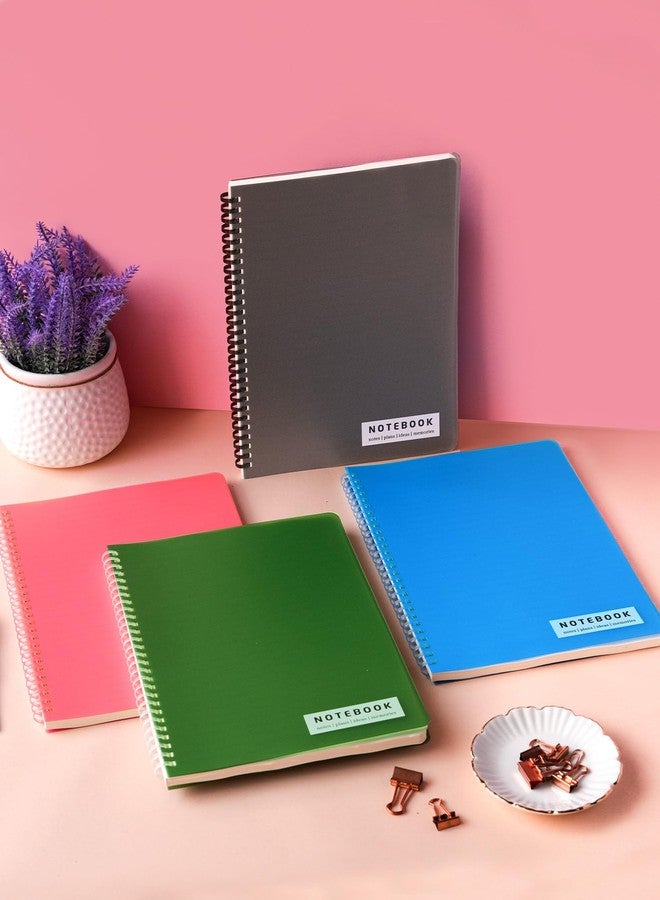DOODLE B5 Soft Ring Spiral Notebook (Pack of 4) | 160 Pages, 80 GSM Paper | College & Office Notebook for Writing, Journaling, Planning & Notes - Image 3
