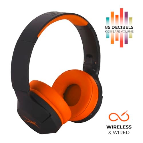 Altec Lansing Kid Safe Noise Cancelling Wireless Headphones 15H Battery, 85dB Volume Limit, Foldable Design Powerful Sound, Active Noise Cancellation Perfect for Kids Ages 7+ - Image 3