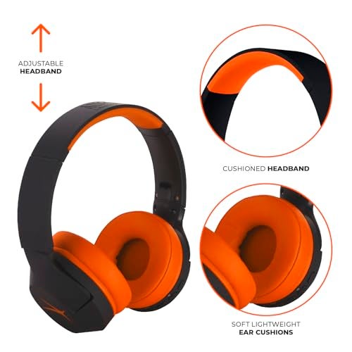 Altec Lansing Kid Safe Noise Cancelling Wireless Headphones 15H Battery, 85dB Volume Limit, Foldable Design Powerful Sound, Active Noise Cancellation Perfect for Kids Ages 7+ - Image 4