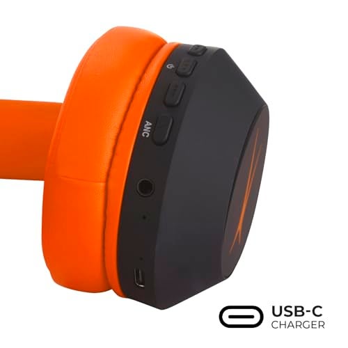 Altec Lansing Kid Safe Noise Cancelling Wireless Headphones 15H Battery, 85dB Volume Limit, Foldable Design Powerful Sound, Active Noise Cancellation Perfect for Kids Ages 7+ - Image 5