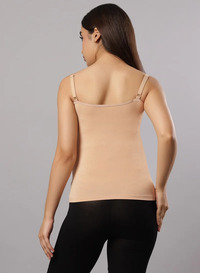 TUMMY Seemless Maternity & Nursing Feeding Support Vest - Beige