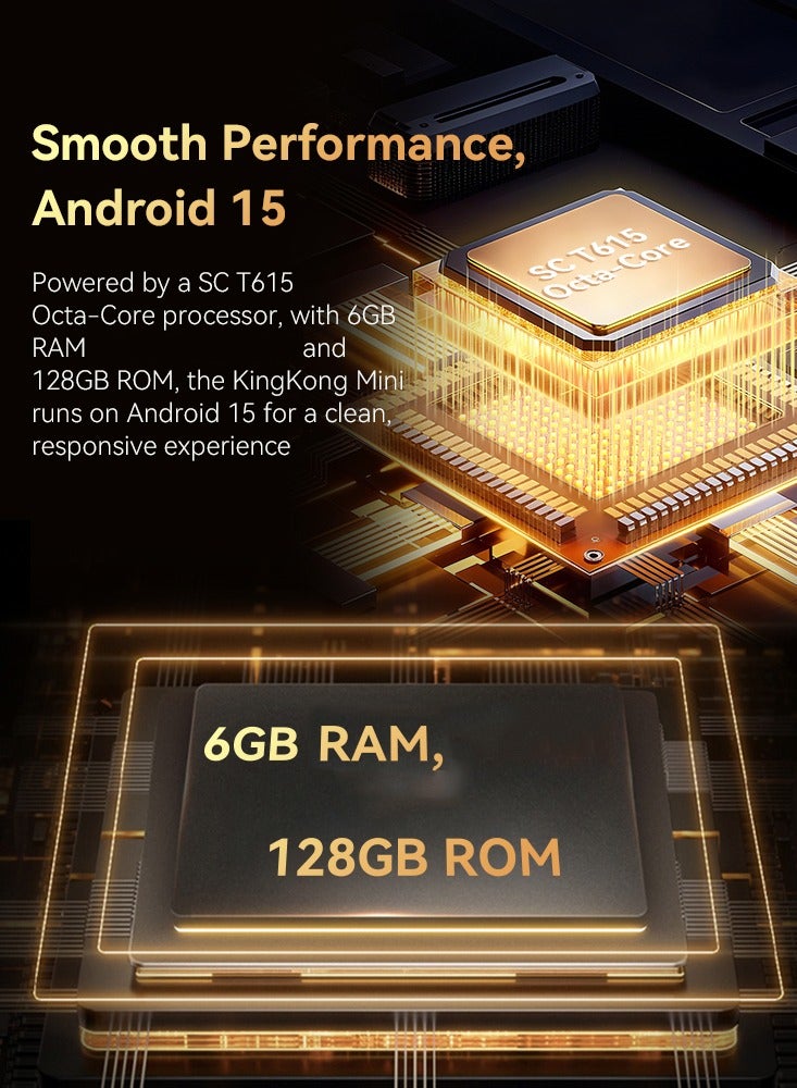 Cubot Tab Kingkong Mini Rugged Tablet 8.68 inch HD+ Android 15 Tablet 6GB RAM +128GB ROM IP68/IP69K Waterproof Tablet With 48MP+16MP Camera Dual SIM 4G Tablet -Black - Image 5