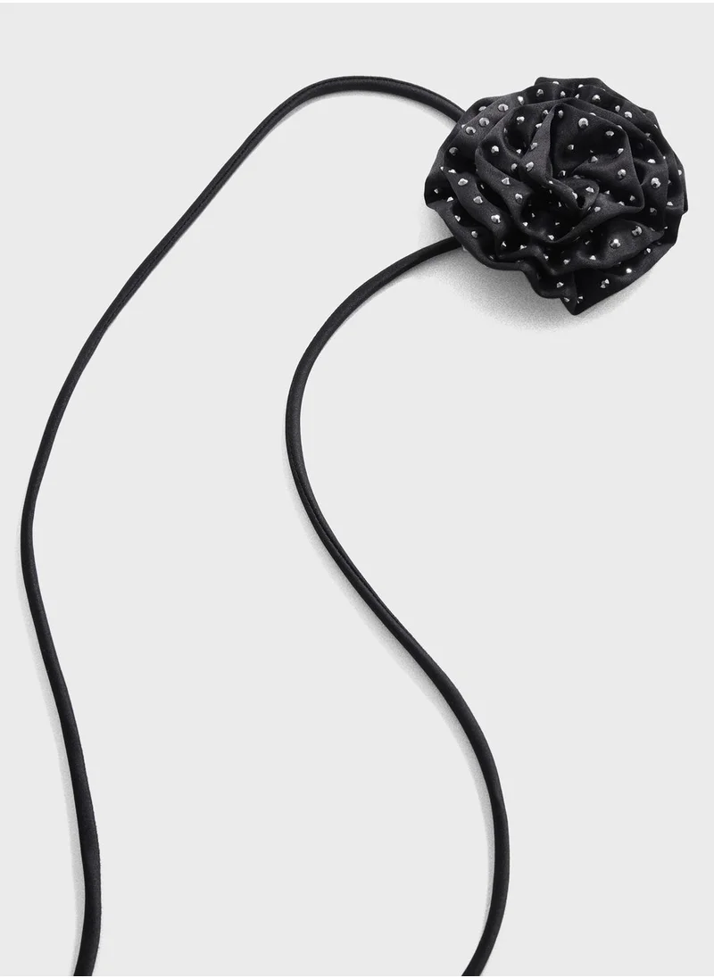 MANGO Foulard Circles Choker Necklace