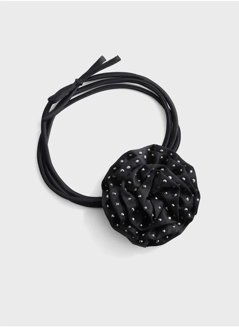 MANGO Foulard Circles Choker Necklace