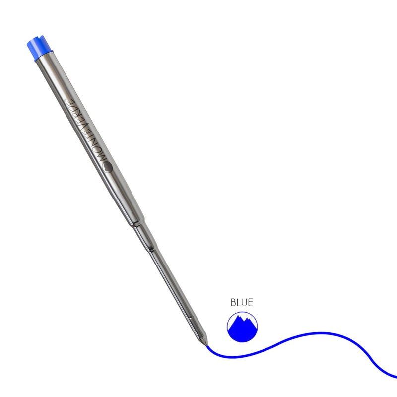 Monteverde Capless Gel Ballpoint Refill to Fit Sheaffer Ballpoint Pens, Medium Point, Blue, 2 per Pack (S422BU) - Image 4