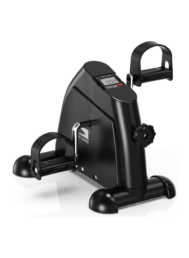 SKY LAND Mini Exercise Bike, Under Desk Bike Pedal Exerciser Portable Foot Cycle Arm & Leg Peddler Machine with LCD Screen Displays- EM-1540 Black - Image 1