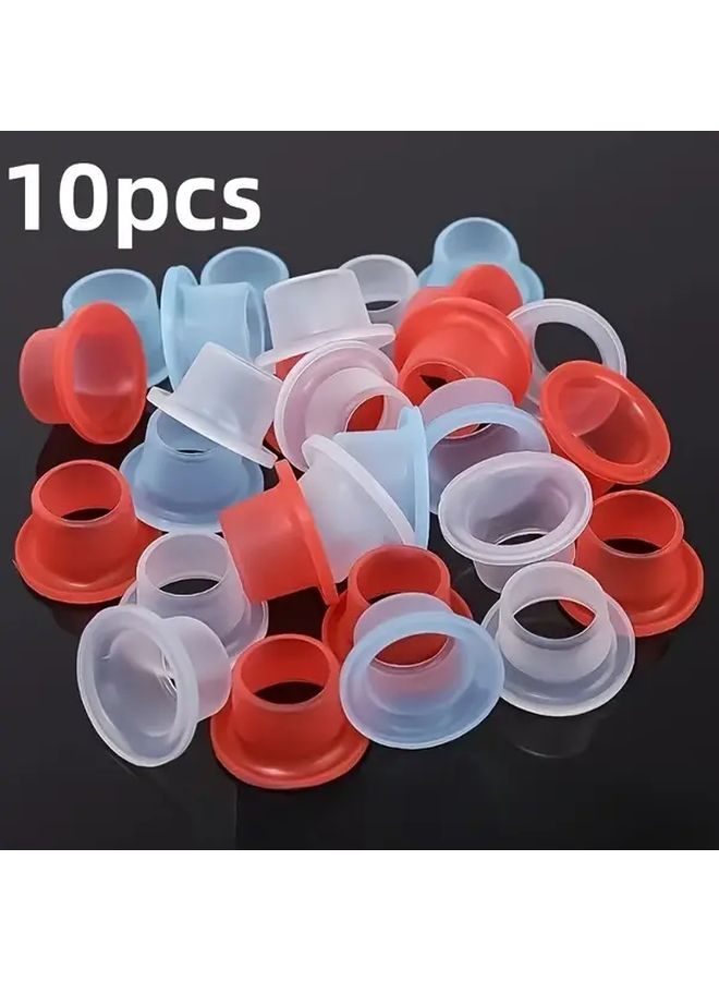 10 Pcs Red Silicone Faucet Sealing Washers Leak Proof Corrosion Resistant Valve Seals Easy Installation No Tools Needed Durable Gaskets for Sink Tub Showerhead Kitchen and Bathroom Faucets - Image 5