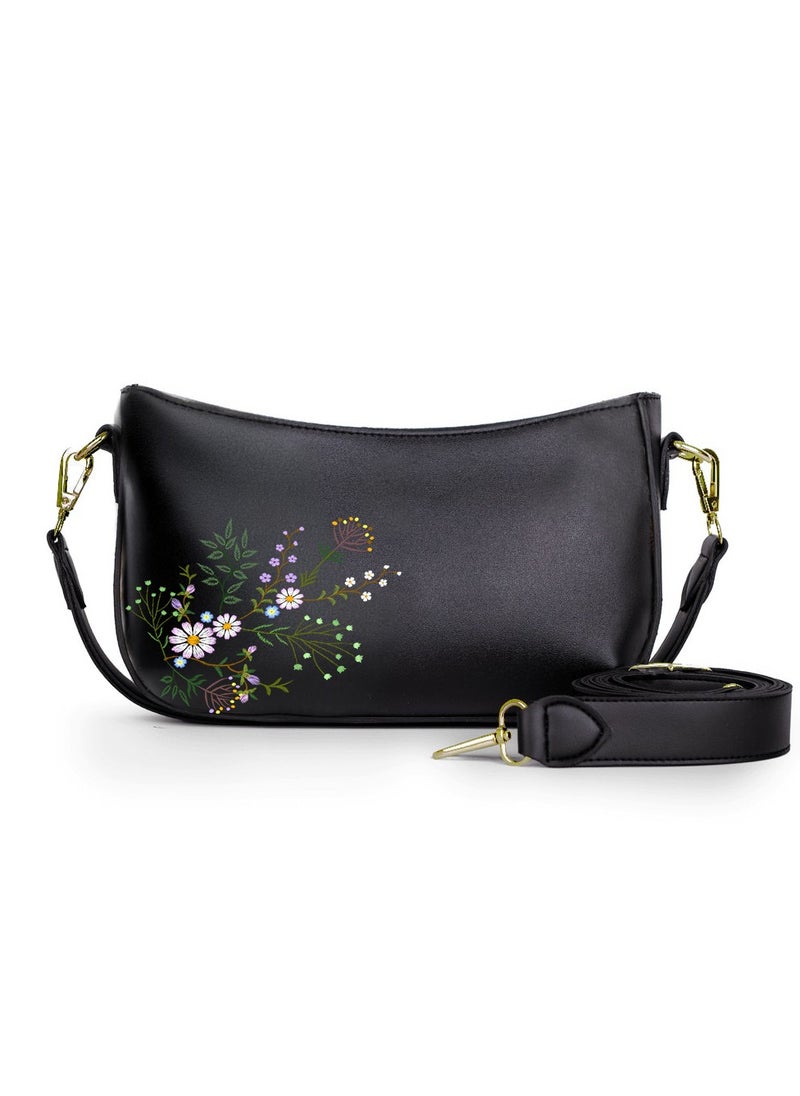 Tat 34-The Yellow Roses Crossbody bags black  - Image 1