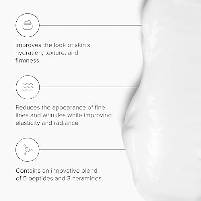 DRMTLGY Peptide Night Cream Face Moisturizer. Fragrance Free and Oil Free Hydrating Facial Moisturizer for All Skin Types. 2.1 oz - Image 2