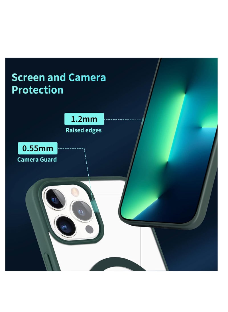 Magic Mask Magnetic Case for iPhone 15 Pro, Compatible with Magsafe, Matte Translucent Mobile Phone Case for iPhone 15 Pro, Scratch-Resistant PC Back + TPU Bumper - Image 5