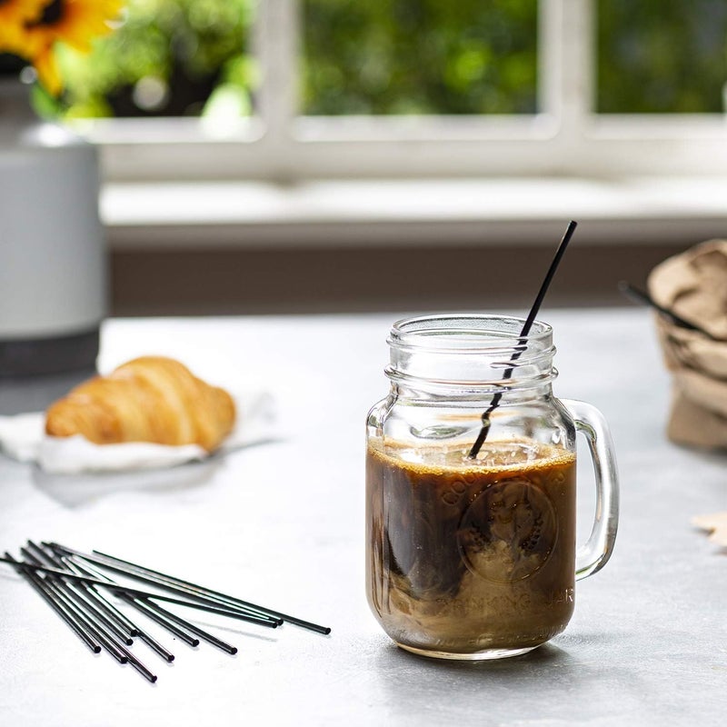Comfy Package [7 Inch - Case of 10,000] Black Coffee Drink Stirrers & Cocktail Straws - Disposable Plastic Sip Stir Sticks for Hot & Cold Beverages - Image 2