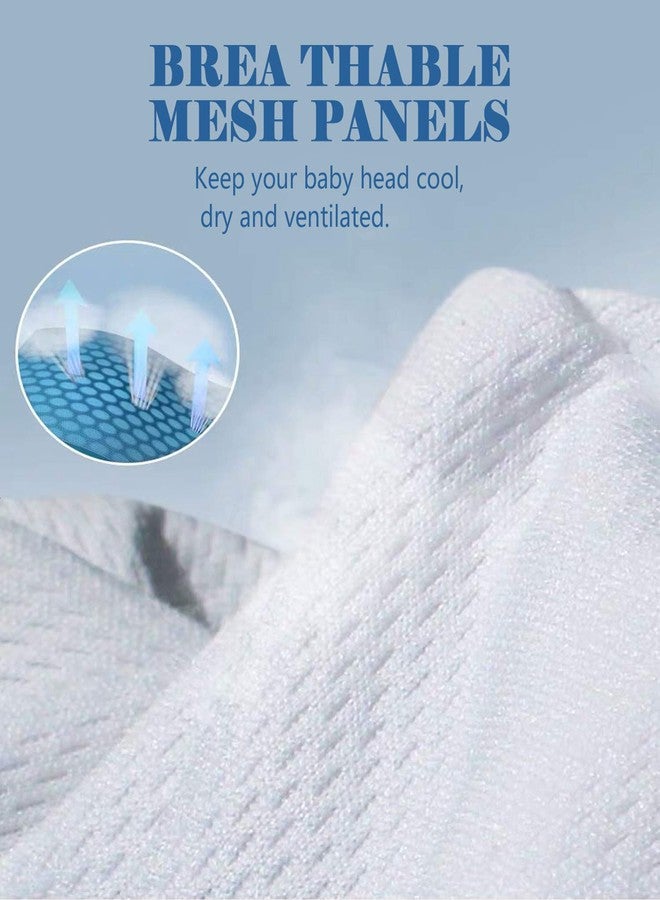 Reyow Baby Sun Hat Toddler Beach Swim Hats UPF 50+ Summer Bucket Hat Kids Infant Wide Brim Adjustable Sun Hat for Baby Boy Girls Navy - Image 3