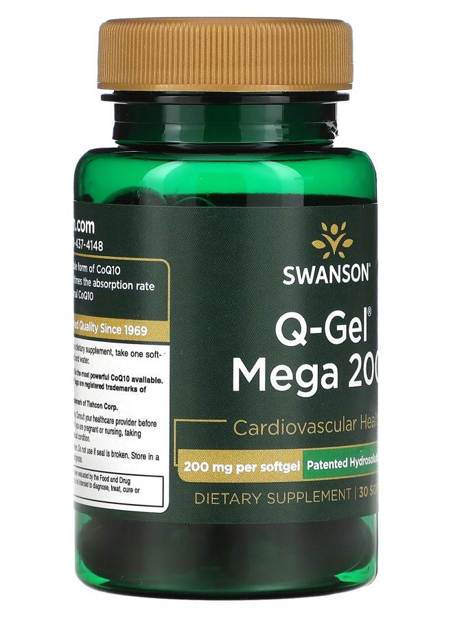 SWANSON Q-Gel Mega 200 200 mg 30 Softgels - Image 2