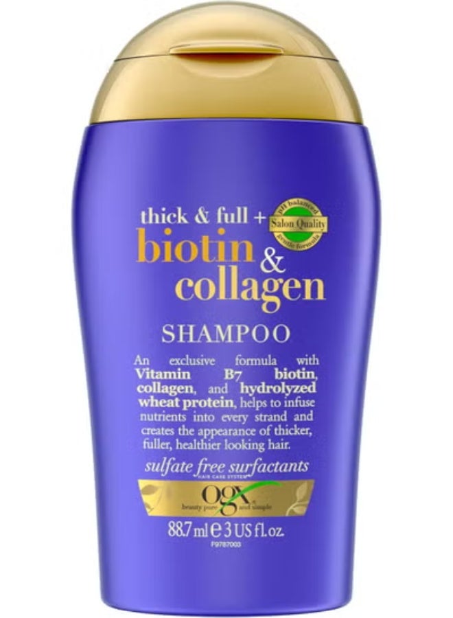 أو جي إكس شامبو، كثيف وكامل + بيوتين وكولاجين، 88.7 مل - Image 1